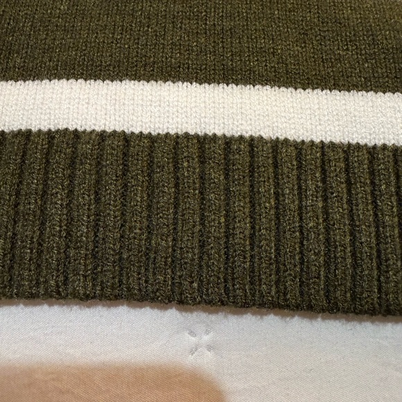 Honey Belle Olive Green and Cream Sweater Size Medium NWOT - Picture 3 of 5